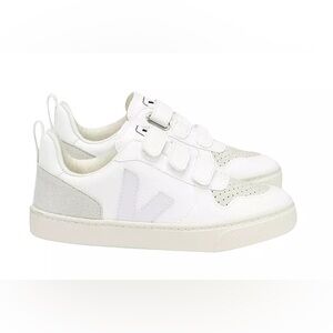 Veja Kids White and Gray Sneakers